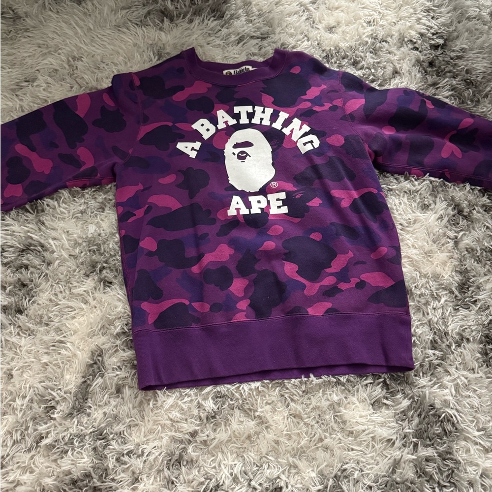 BAPE Color Camo College Crewneck
Purple